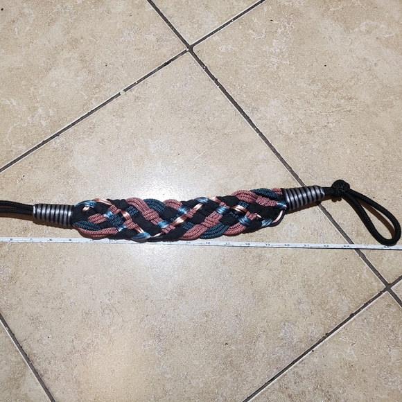 Leather Shop Weaved Braided Fashion Belt Size Medium - Picture 4 of 4